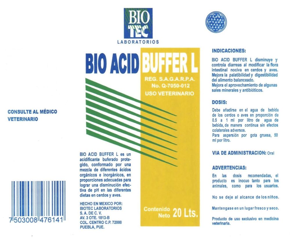 Bio Acid Buffer L Etiqueta